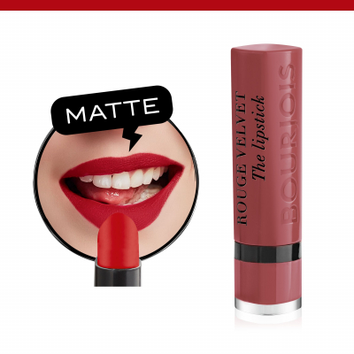 BOURJOIS Paris Rouge Velvet The Lipstick Ruj de buze pentru femei 2,4 g Nuanţă 33 Rose Water