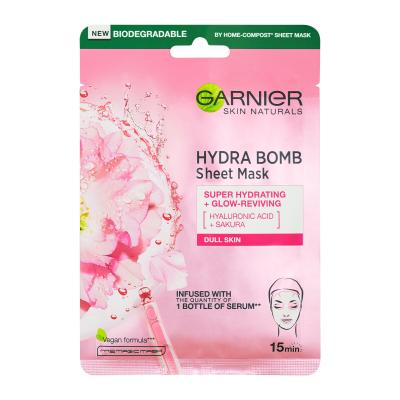 Garnier Skin Naturals Hydra Bomb Sakura Mască de față pentru femei 1 buc