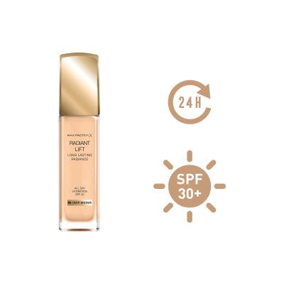 Max Factor Radiant Lift SPF30 Fond de ten pentru femei 30 ml Nuanţă 80 Deep Bronze