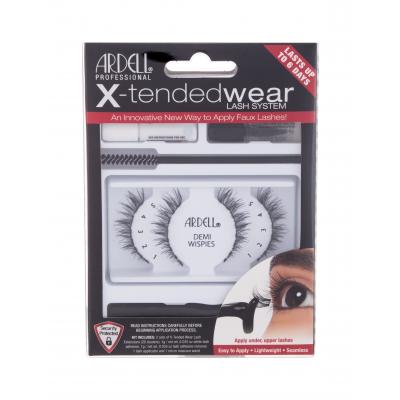 Ardell X-Tended Wear Lash System Demi Wispies Gene false pentru femei Nuanţă Black Set