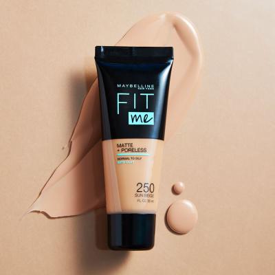 Maybelline Fit Me! Matte + Poreless Fond de ten pentru femei 30 ml Nuanţă 330 Toffee