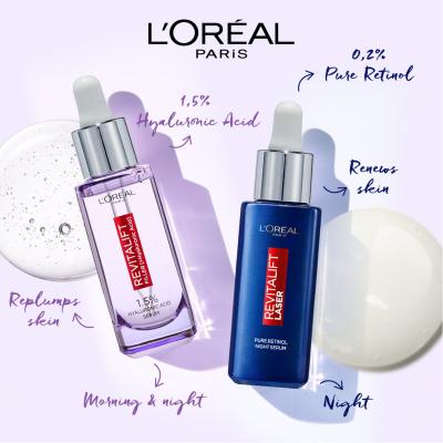 L&#039;Oréal Paris Revitalift Filler HA 1,5% Ser facial pentru femei 30 ml