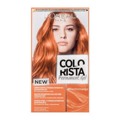 L'Oréal Paris Colorista Permanent Gel Vopsea de păr pentru femei 60 ml Nuanţă Electric Mango