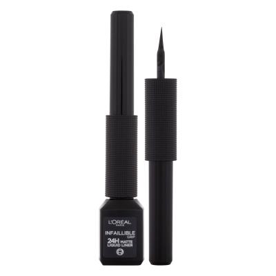 L'Oréal Paris Infaillible Grip 24H Matte Liquid Liner Tuș de ochi pentru femei 3 ml Nuanţă 01 Black