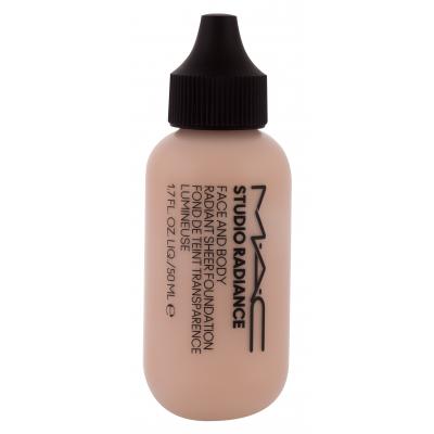 MAC Studio Radiance Face And Body Radiant Sheer Foundation Fond de ten pentru femei 50 ml Nuanţă N3