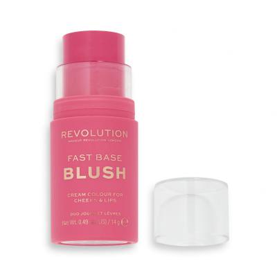 Makeup Revolution London Fast Base Blush Fard de obraz pentru femei 14 g Nuanţă Rose