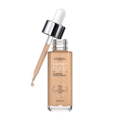 L&#039;Oréal Paris True Match Nude Plumping Tinted Serum Fond de ten pentru femei 30 ml Nuanţă 4-5 Medium