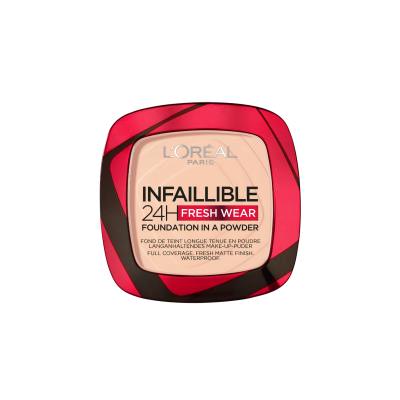 L'Oréal Paris Infaillible 24H Fresh Wear Foundation In A Powder Fond de ten pentru femei 9 g Nuanţă 180 Rose Sand