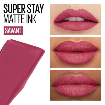 Maybelline Superstay Matte Ink Liquid Ruj de buze pentru femei 5 ml Nuanţă 155 Savant