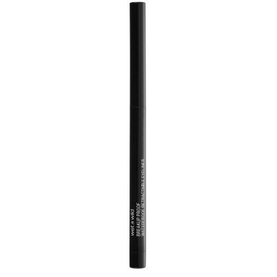 Wet n Wild Breakup Proof Waterproof Retractable Eyeliner Creion de ochi pentru femei 0,23 g Nuanţă Blackest Black