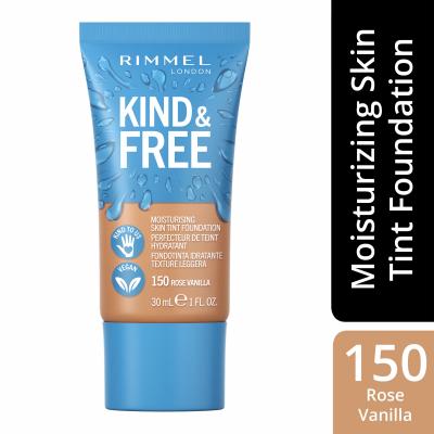 Rimmel London Kind &amp; Free Skin Tint Foundation Fond de ten pentru femei 30 ml Nuanţă 150 Rose Vanilla