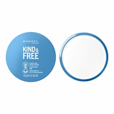 Rimmel London Kind &amp; Free Healthy Look Pressed Powder Pudră pentru femei 10 g Nuanţă 01 Translucent