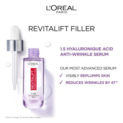 L&#039;Oréal Paris Revitalift Filler HA 1,5% Ser facial pentru femei 50 ml