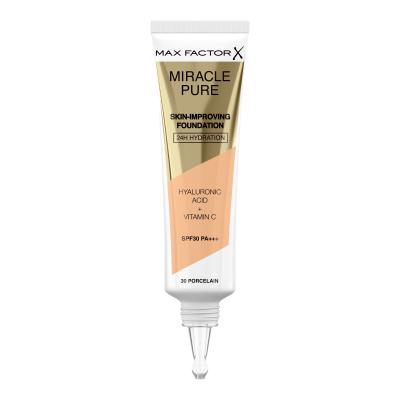 Max Factor Miracle Pure Skin-Improving Foundation SPF30 Fond de ten pentru femei 30 ml Nuanţă 30 Porcelain