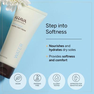 AHAVA Deadsea Water Cremă de picioare pentru femei 100 ml