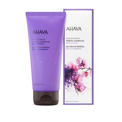 AHAVA Deadsea Water Mineral Shower Gel Spring Blossom Gel de duș pentru femei 200 ml