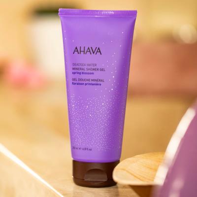 AHAVA Deadsea Water Mineral Shower Gel Spring Blossom Gel de duș pentru femei 200 ml