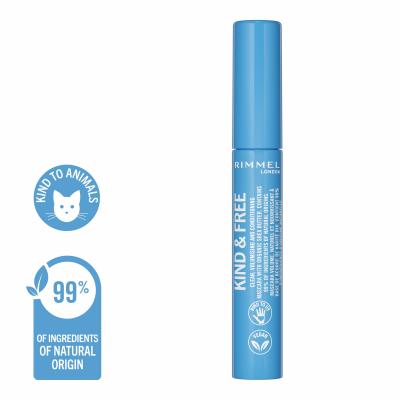 Rimmel London Kind &amp; Free Mascara pentru femei 7 ml Nuanţă 002 Brown Black