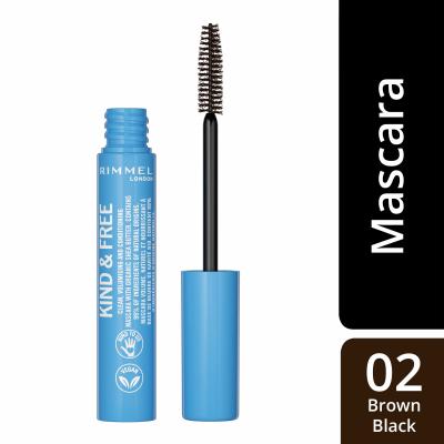 Rimmel London Kind &amp; Free Mascara pentru femei 7 ml Nuanţă 002 Brown Black