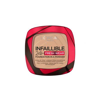 L'Oréal Paris Infaillible 24H Fresh Wear Foundation In A Powder Fond de ten pentru femei 9 g Nuanţă 120 Vanilla