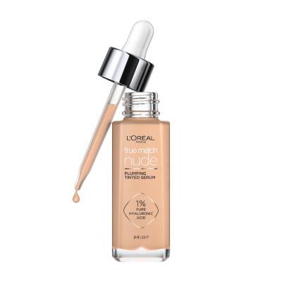 L&#039;Oréal Paris True Match Nude Plumping Tinted Serum Fond de ten pentru femei 30 ml Nuanţă 2-3 Light