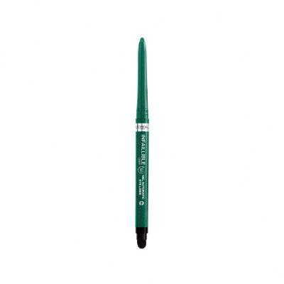 L&#039;Oréal Paris Infaillible Grip 36H Gel Automatic Eye Liner Creion de ochi pentru femei 1,2 g Nuanţă 008 Emerald Green