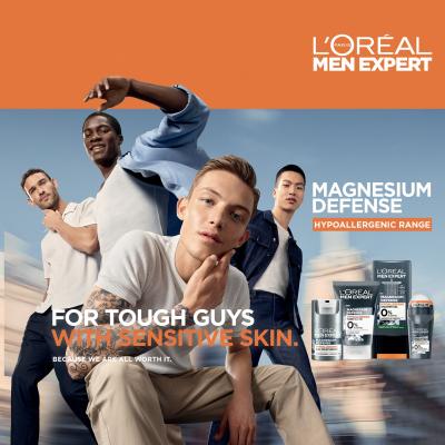 L&#039;Oréal Paris Men Expert Magnesium Defence Face Wash Gel demachiant pentru bărbați 100 ml