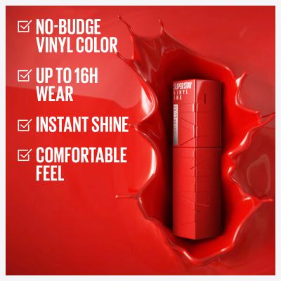 Maybelline Superstay Vinyl Ink Liquid Ruj de buze pentru femei 4,2 ml Nuanţă 35 Cheeky