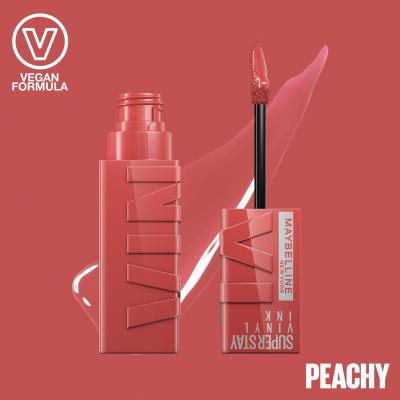 Maybelline Superstay Vinyl Ink Liquid Ruj de buze pentru femei 4,2 ml Nuanţă 15 Peachy