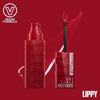 Maybelline Superstay Vinyl Ink Liquid Ruj de buze pentru femei 4,2 ml Nuanţă 10 Lippy