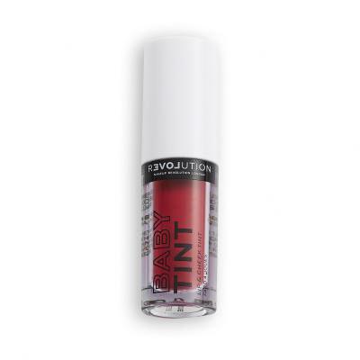 Revolution Relove Baby Tint Lip &amp; Cheek Ruj de buze pentru femei 1,4 ml Nuanţă Rouge