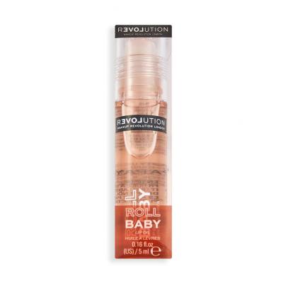 Revolution Relove Baby Roll Lip Oil Ulei de buze pentru femei 5 ml Nuanţă Papaya