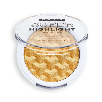 Revolution Relove Super Highlight Iluminator pentru femei 6 g Nuanţă Gold