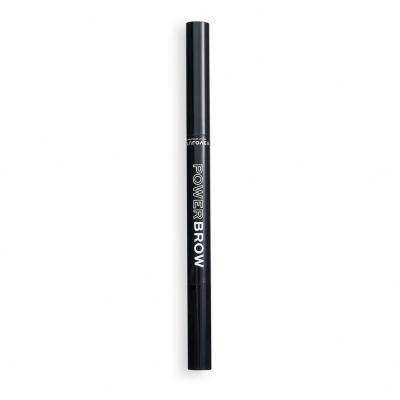 Revolution Relove Power Brow Creion pentru femei 0,3 g Nuanţă Dark Brown