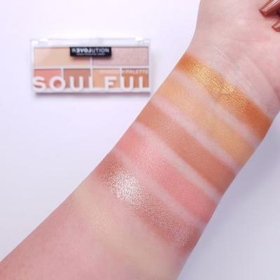 Revolution Relove Colour Play Shadow Palette Fard de pleoape pentru femei 5,2 g Nuanţă Soulful