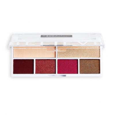 Revolution Relove Colour Play Shadow Palette Fard de pleoape pentru femei 5,2 g Nuanţă Believe