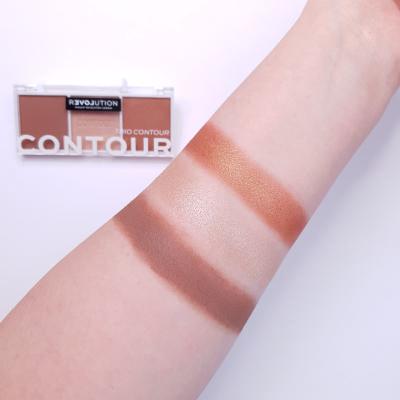 Revolution Relove Colour Play Contour Trio Konturovací paletka pentru femei 6 g Nuanţă Baked Sugar