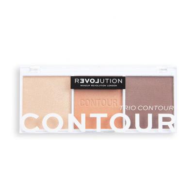 Revolution Relove Colour Play Contour Trio Konturovací paletka pentru femei 6 g Nuanţă Bronze Sugar