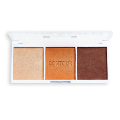 Revolution Relove Colour Play Contour Trio Konturovací paletka pentru femei 6 g Nuanţă Bronze Sugar