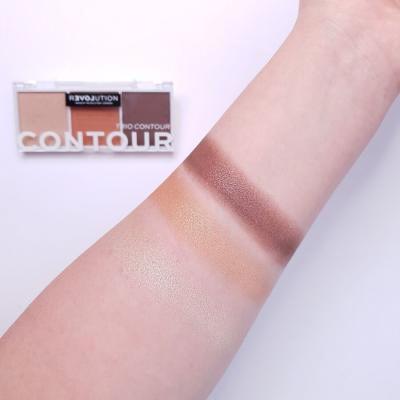 Revolution Relove Colour Play Contour Trio Konturovací paletka pentru femei 6 g Nuanţă Bronze Sugar