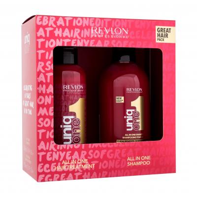 Revlon Professional Uniq One Great Hair Pack Set cadou Cremă de păr leave-in Uniq One 150 ml + șampon Uniq One 230 ml