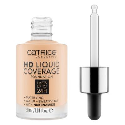 Catrice HD Liquid Coverage 24H Fond de ten pentru femei 30 ml Nuanţă 005 Ivory Beige