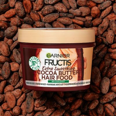 Garnier Fructis Hair Food Cocoa Butter Extra Smoothing Mask Mască de păr pentru femei 390 ml