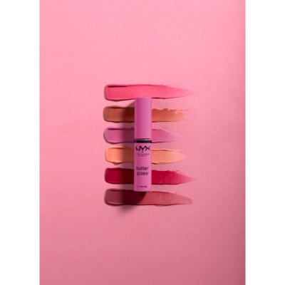 NYX Professional Makeup Butter Gloss Luciu de buze pentru femei 8 ml Nuanţă 15 Angel Food Cake