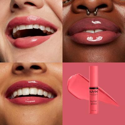 NYX Professional Makeup Butter Gloss Luciu de buze pentru femei 8 ml Nuanţă 36 Sorbet