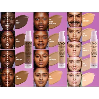 NYX Professional Makeup Bare With Me Serum Concealer Anticearcăn pentru femei 9,6 ml Nuanţă 11 Mocha