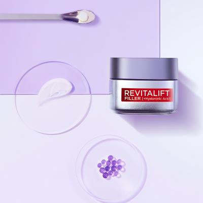 L&#039;Oréal Paris Revitalift Filler HA Duo Set Set cadou Cremă de zi pentru față Revitalift Filler HA 50 ml + cremă de noapte pentru față Revitalift Filler HA 50 ml