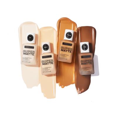 Revolution Relove Super Matte 2 in 1 Foundation &amp; Concealer Fond de ten pentru femei 24 ml Nuanţă F1