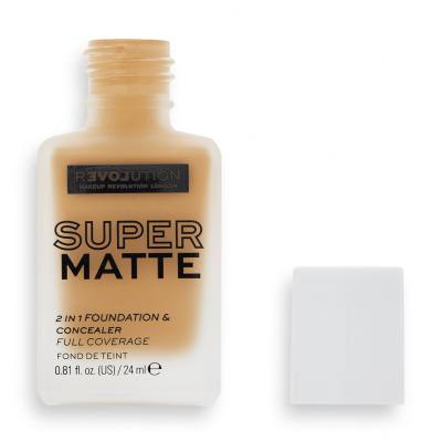 Revolution Relove Super Matte 2 in 1 Foundation &amp; Concealer Fond de ten pentru femei 24 ml Nuanţă F11.2