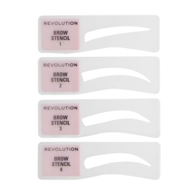 Makeup Revolution London Brow Powder Stamp &amp; Stencil Fard pentru femei 0,65 g Nuanţă Granite